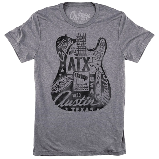 T-SHIRT,VINTAGE GUITAR
